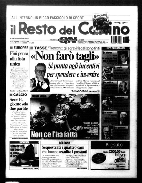Il Resto del Carlino : giornale dell'Emilia